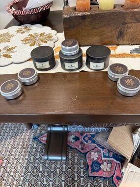 Stunning “THUCASSI” Candles. Last 3 Of The iron/Slate holders